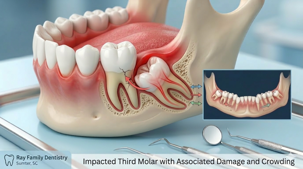 Why our Sumter dentists recommend wisdom tooth extraction.
